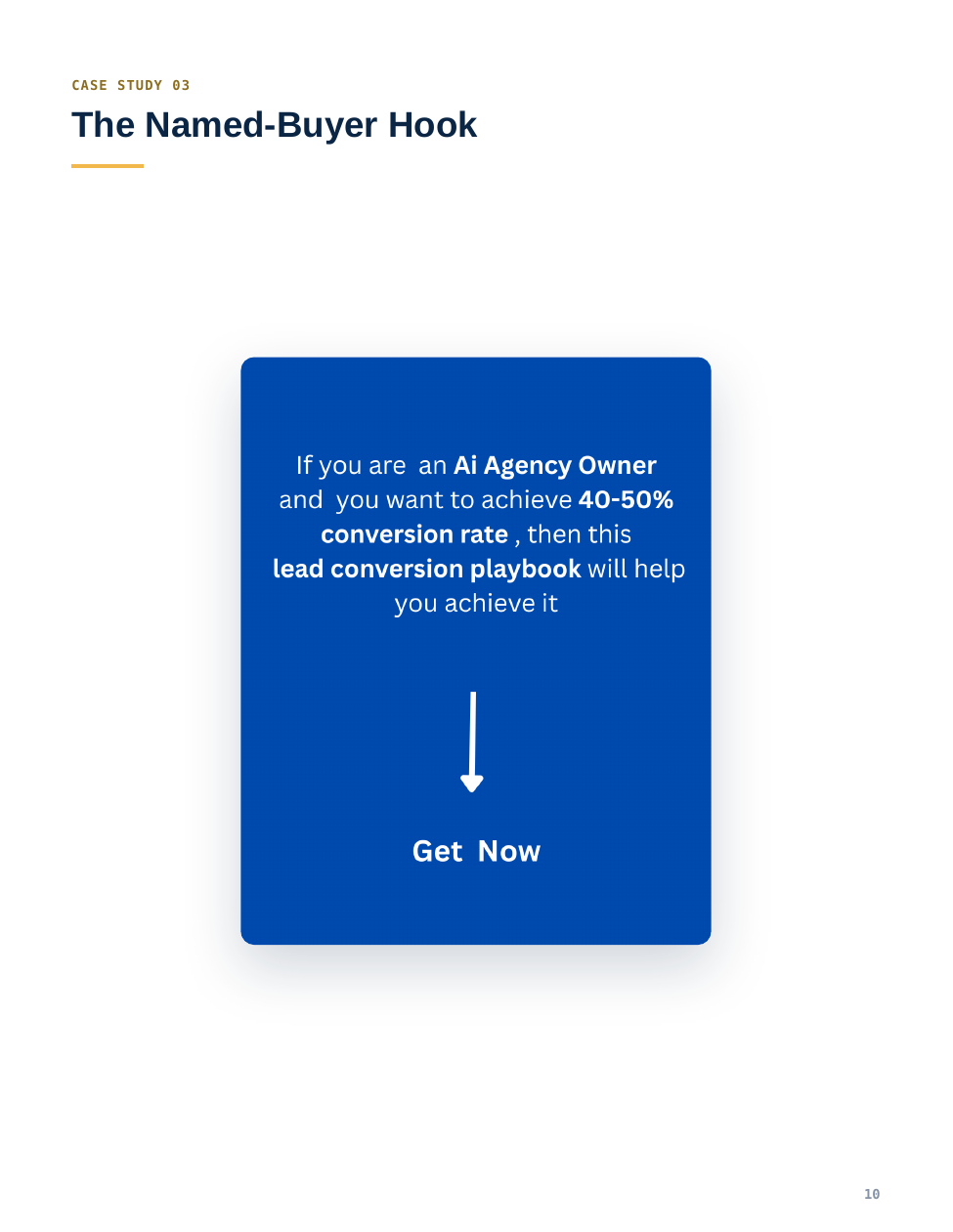 Page 10, The Named-Buyer Hook