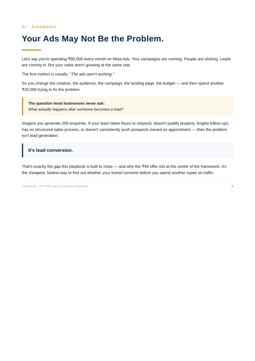 Lead Conversion Playbook preview page 1